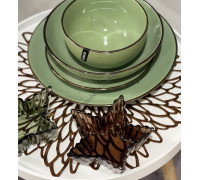 Тарілка супова Ardesto Bagheria Pastel green 20 см., кераміка