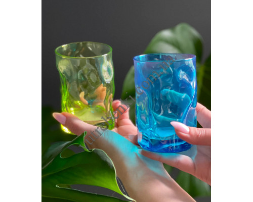 Набір склянок Bormioli Rocco SORGENTE Azzurro 300 мл., для води (блакитний)