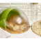 Хлібниця Kamille (черепаха) 36,5*26,5*19 см., бамбукова основа (чорна, салатова) 