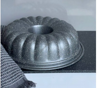 Форма для випічки кекса OMS d-28 см., з антипригарним покриттям (сірий)