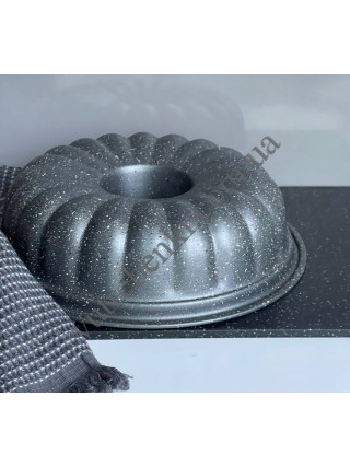 Форма для випічки кекса OMS d-28 см., з антипригарним покриттям (сірий)