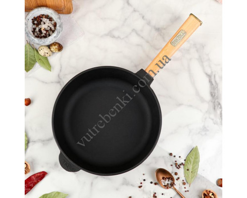 Сковорода чавунна Brizoll Optima 24*6,15 см з ручкою 
