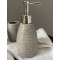 Набір аксесуарів для ванної кімнати S&T "Grey" 4 пр. (мильниця, підставка для зубних щіток, стакан, дозатор)