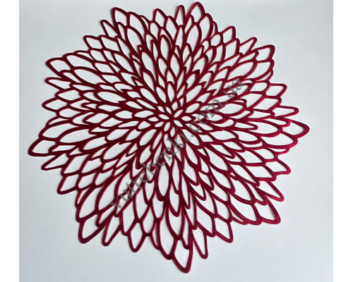 Підставка під тарілку Olens "Квітка-проксі" d-38 см., червоний
