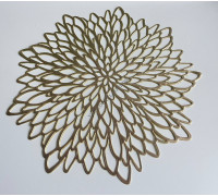 Підставка під тарілку Olens "Квітка-проксі" d-38 см., золотий