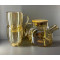 Набір чашок з ручками Ardesto Golden Moon з подвійними стінками, 270 мл, H 10 см, 2 од., боросилікатне скло