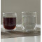 Набір склянок Ardesto 250 мл., h-9,5 см., з подвійними стінками, 2 шт., боросилікатне скло