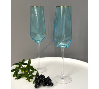 Келих для шампанського S&T "Blue ice" 380 мл