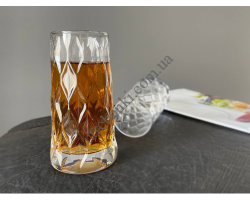 Набір склянок Pasabahce Leafy 330 мл., для коктейлю 4 шт