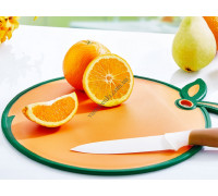 Дошка кухонна для нарізання Irak Plastik "Апельсин" 30*30,5 см.