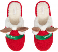 Взуття домашнє Ardesto Christmas 38/39 розмір, 100% поліестер, підошва 100% гума, червоний