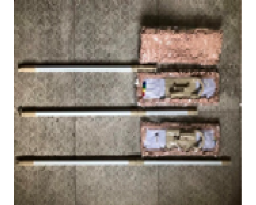 Швабра - полотер для підлоги, локшина, МЕТАЛЕВА основа 42*13 см, телескопічна рукоятка 80*125 см, Китай
