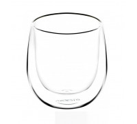 Набір склянок Ardesto Americano 120 мл., h-7,5 см, з подвійними стінками, 2 шт., боросилікатне скло