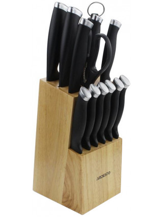 Набір ножів Ardesto Gemini Gourmet 14 пр., каучуковий блок