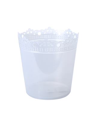 Вазон "Рішельє" 17*17,5 см. (прозорий)