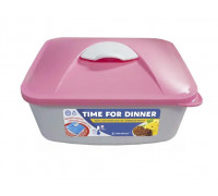 Контейнер харчовий «Time for dinner» 750мл пудровий рожевий