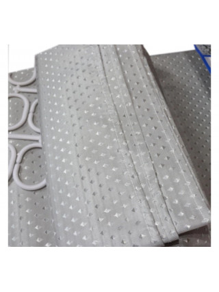 Штора для ванної кімнати та душу, текстиль, 180*180 см (сірий)