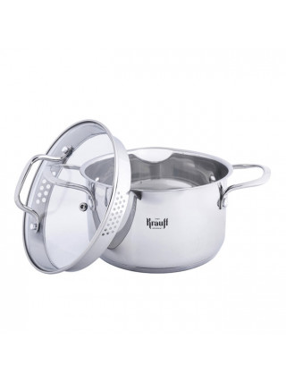 Каструля Krauff Prime Chef зі скляною кришкою, 3,5л, d-20см.