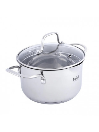 Каструля Krauff Prime Chef зі скляною кришкою, 2,5л, d-18см.