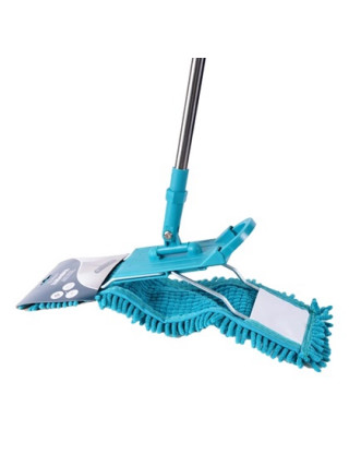 Швабра-полотер з металевою основою 43 см, локшина, телескопічна ручка 86-131 см