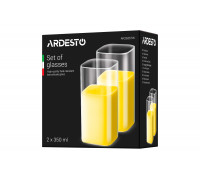 Набір склянок Ardesto Twins, 350 мл, 2 шт., боросилікатне скло