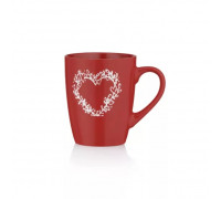 Кружка 320 мл Ardesto Heart, кераміка, червоний