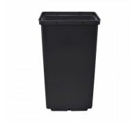 Вазон для розсади квадратний 2,8 л, 15*15*20 см., упаковка (25 шт.) (чорний)