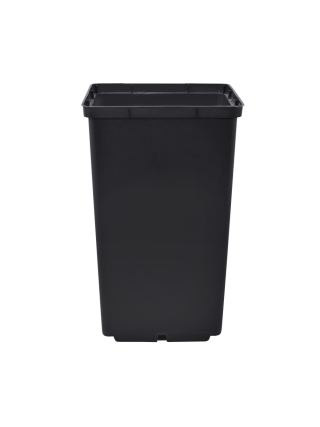 Вазон для розсади квадратний 2,8 л, 15*15*20 см., упаковка (25 шт.) (чорний)