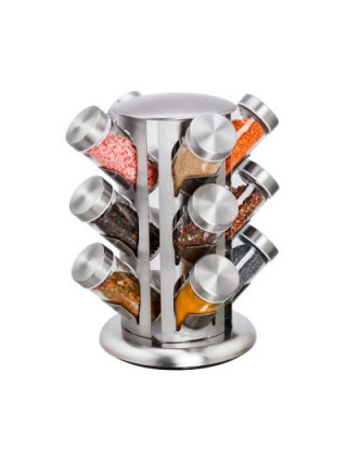 Набір ємностей для спецій Empire 12 пр. (100 мл.) на круглій підставці