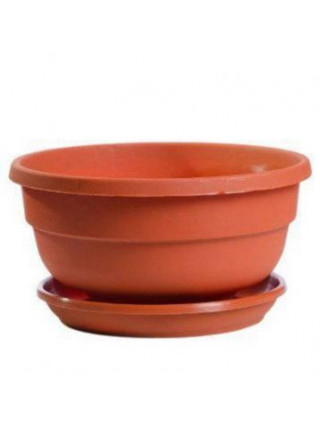 Вазон Еталон "Фіалка" 14,5*7 см, 0,6 л, з підставкою (теракот)