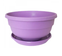 Вазон Еталон "Фіалка" 14,5*7 см, 0,6 л, з підставкою (бузковий)