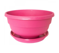 Вазон Еталон "Фіалка" 14,5*7 см, 0,6 л, з підставкою (фуксія)