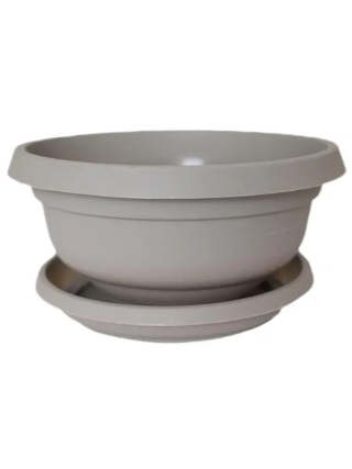 Вазон Еталон "Фіалка" 14,5*7 см, 0,6 л, з підставкою (какао)