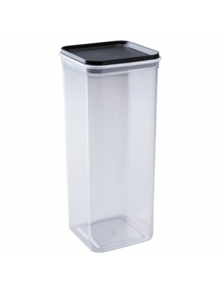 Контейнер для сипучих продуктів Алеана "Фікс" 2,25 л. (прозорий/граніт)