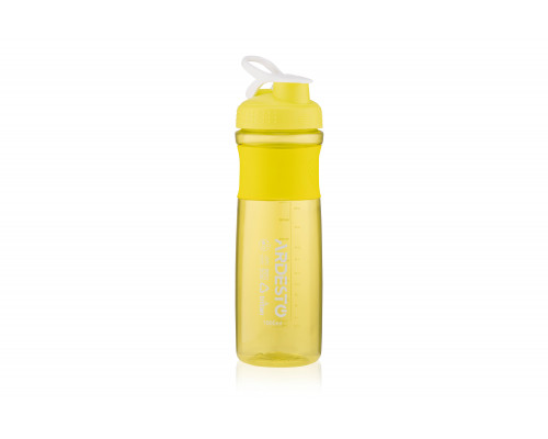 Пляшка для води Ardesto Smart bottle 1000 мл, жовта, тритан