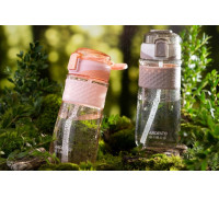 Пляшка для води Ardesto Energy 700 мл, рожева, пластик