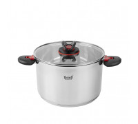 Каструля Krauff Prime Chef 6,1 л д. 24 см з складаними ручками зі скляною кришкою 