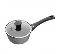 Ківш алюмінієвий Krauff Fry Power 1,1 л. з антипр. покриттям зі скляною кришкою.