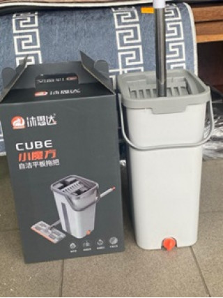 Набір для прибирання Scratch Cleaning Mop CUBE швабра з відром 14 л складна ручка авт.  віджим