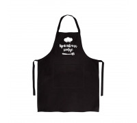 Фартух Kvarta Красавчик готує чорний  габардин (10шт/уп)