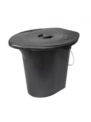 Відро туалетне Полімер Агро 16 л. (чорний)