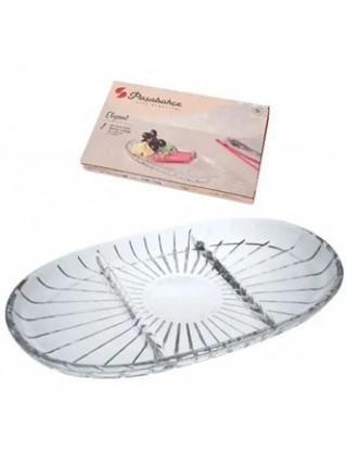 Блюдо Pasabahce Elegant овальне 16,5х28 см з роздільниками