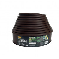 Бордюр садовий пластиковий ALOFT Стандарт H110 коричневий 10 м