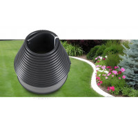 Бордюр садовий пластиковий ALOFT Стандарт H110 чорний 10 м