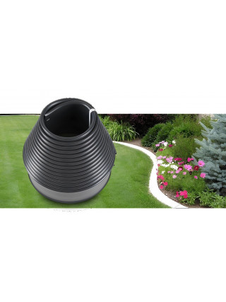 Бордюр садовий пластиковий ALOFT Стандарт H110 чорний 10 м