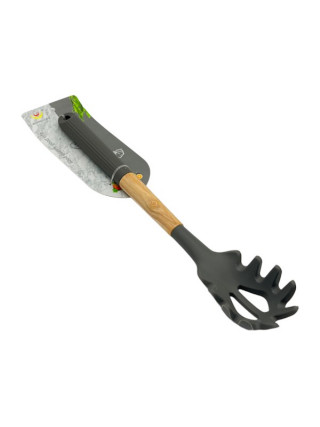 Ложка кухонна для салату/спагетті JinFengLiZuo 33см силікон з дерев. ручкою