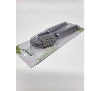 Часникодавка з відкривачкою металева 18см 