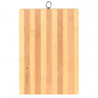 Дошка кухонна бамбук KV з металевим кільцем 26*36*1.3 см