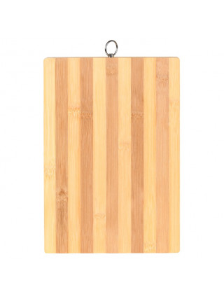 Дошка кухонна бамбук KV з металевим кільцем 26*36*1.3 см