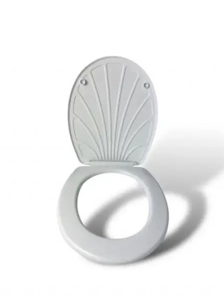 Сидіння на унітаз пластик. Перлина (біле)